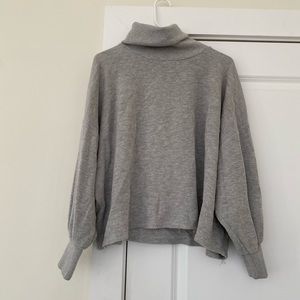 Gray turtleneck!